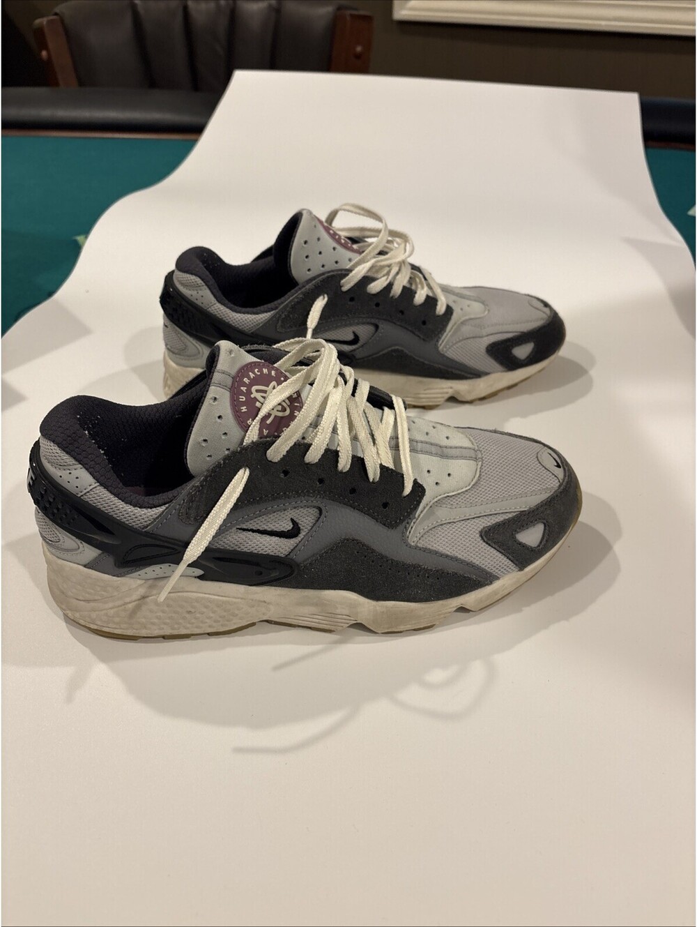 Nike Huarache Sneakers Running Shoes Size 9 Light Smoke Grey